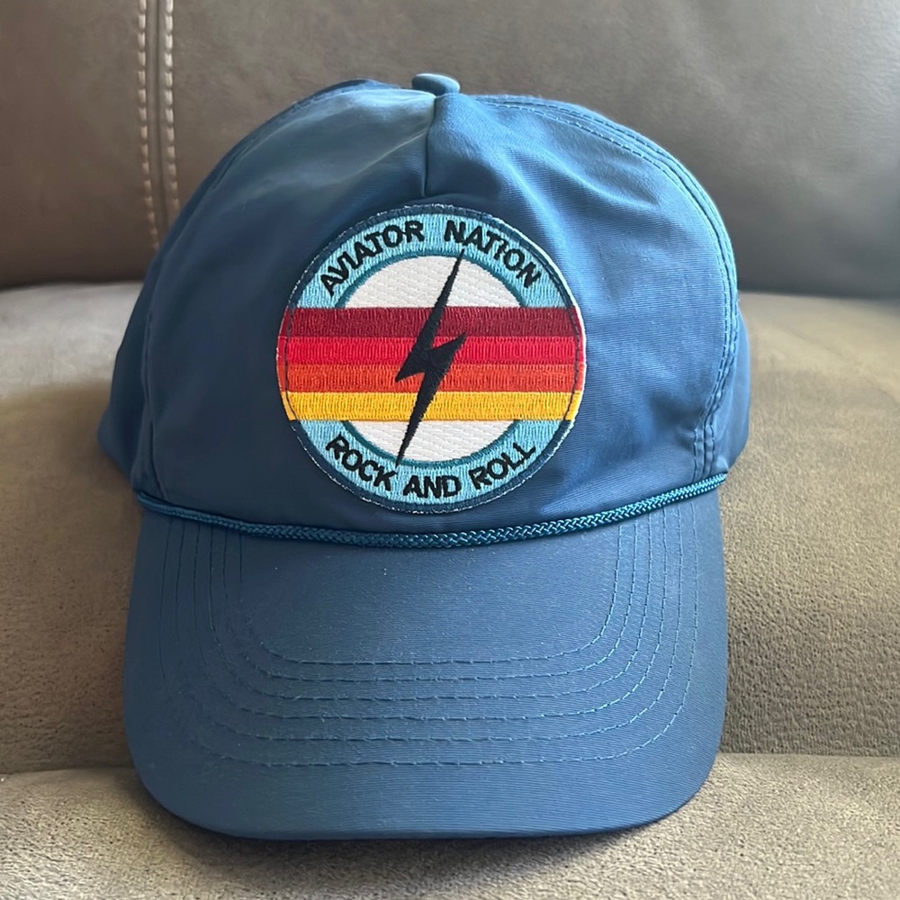 Aviator Nation Rock and Roll Bolt Vintage Nylon Trucker Hat